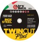 ABRABETA DISCO P/FERRO TWIN CUT PLUS 230X2,0 MM