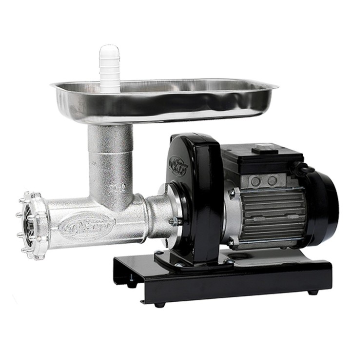 MOTORIDUTTORE CON TRITACARNE 'PAVI' SM22 400 W - HP 1,0 - con piastra 22, 65 fori 6 mm