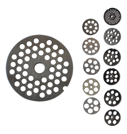 PIASTRA PER TRITACARNE Per n.22 - 12 fori da 12 mm.