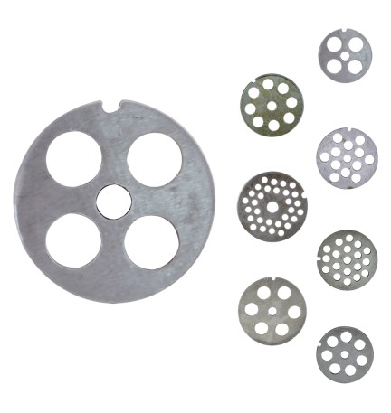 PIASTRA PER TRITACARNE MANUALE Per n.5 - 30 fori da 4,5 mm.