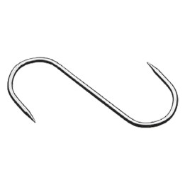 GANCIO FISSO 2 punte - mm. 100 x 4 cf. 10 pz