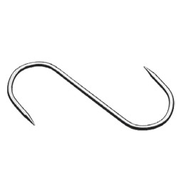 GANCIO FISSO 2 punte - mm. 140 x 5 cf. 10 pz