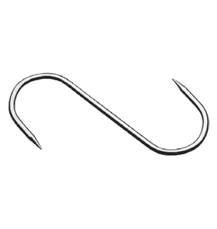 GANCIO FISSO 2 punte - mm. 140 x 5 cf. 10 pz