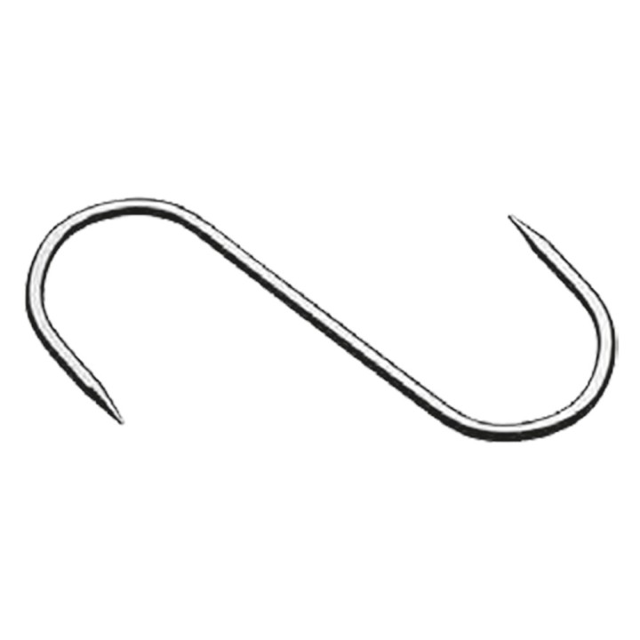 GANCIO FISSO 2 punte - mm. 140 x 5 cf. 10 pz