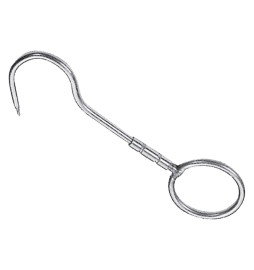 GANCIO GIREVOLE CON ANELLO mm. 240x12