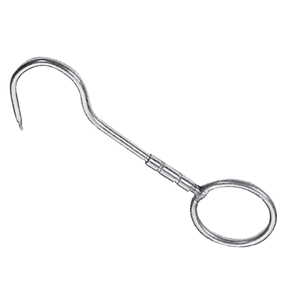 GANCIO GIREVOLE CON ANELLO mm. 240x12