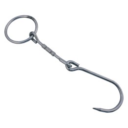 GANCIO SNODATO CON ANELLO mm. 220x6