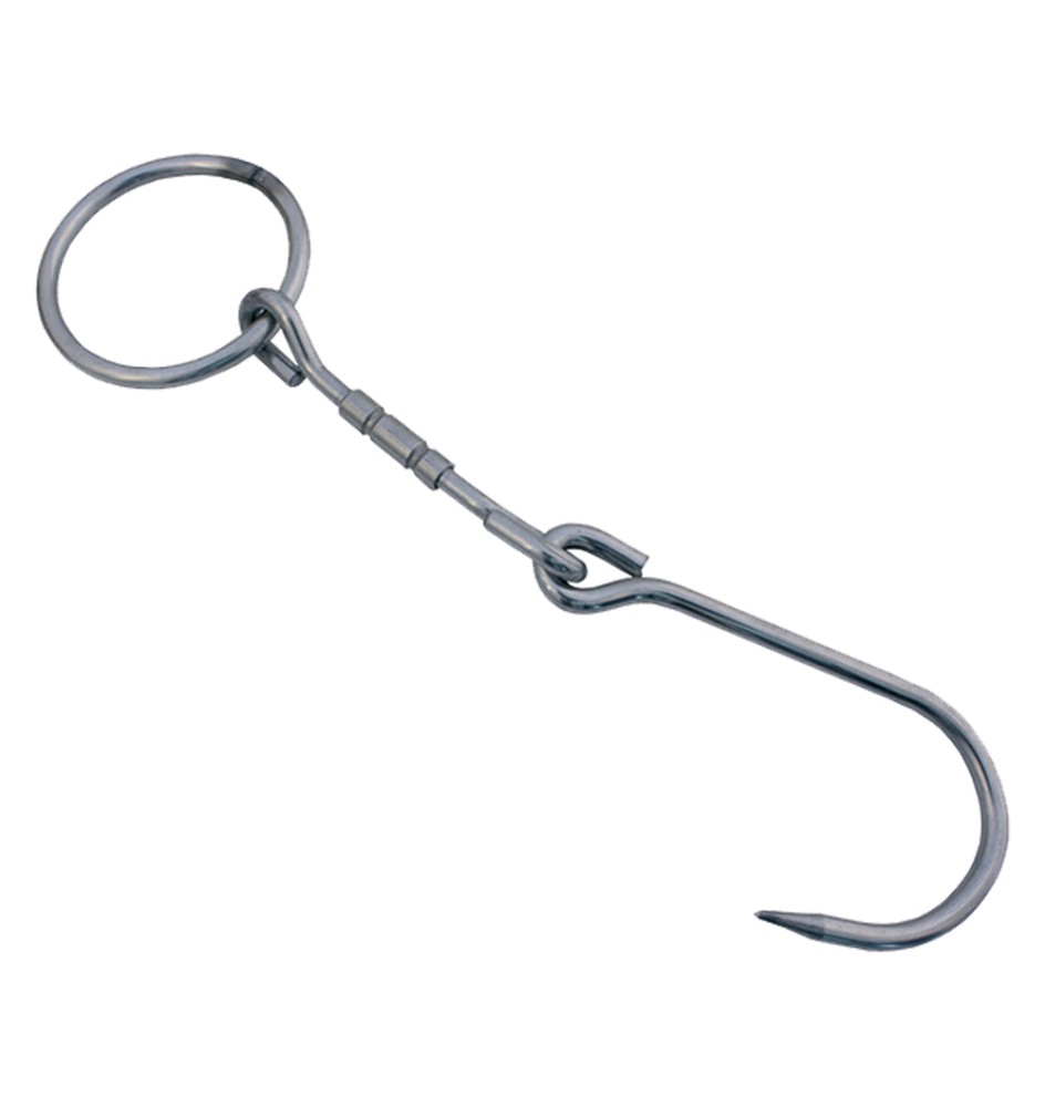 GANCIO SNODATO CON ANELLO mm. 220x6