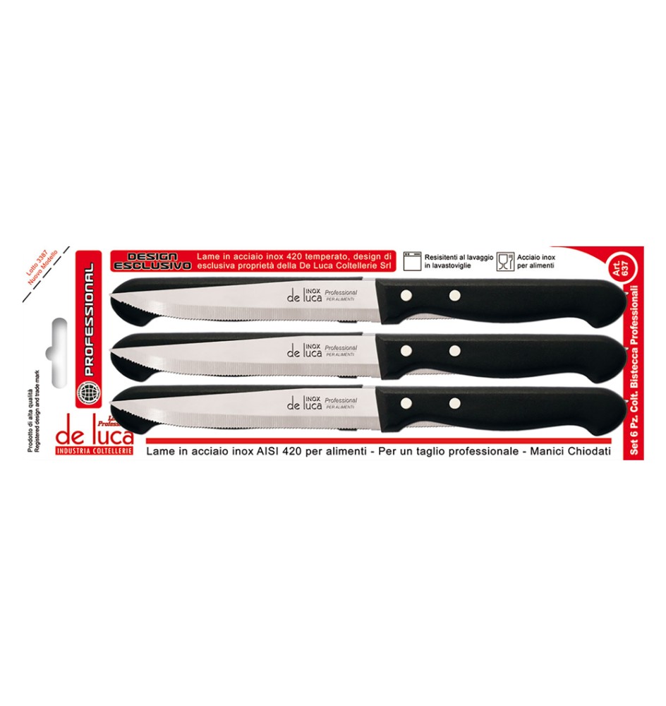 SET COLTELLI DA BISTECCA 6 pz
