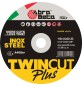 ABRABETA DISCO P/FERRO TWIN CUT PLUS 115X1,6 MM