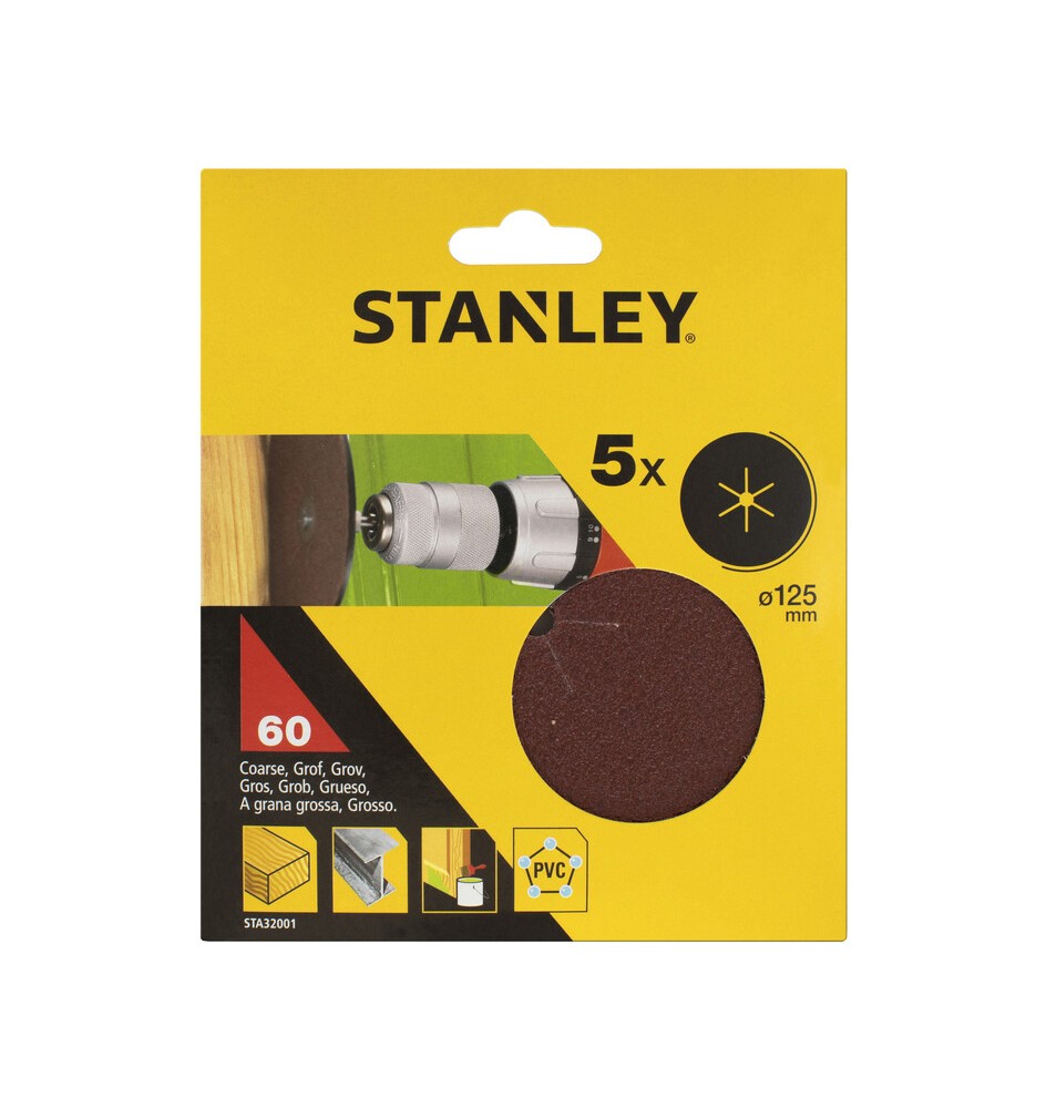 STANLEY STA32001 5 DISCHI D 125 GR 60