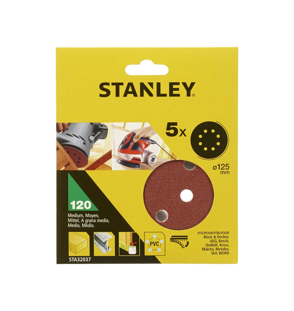 STANLEY STA32037 5 DISCHI VEL ROT ORB 125 GR 120
