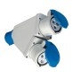 FME 73.105 ADATTATORE CEE 16A 2 PRESE 220V IP44