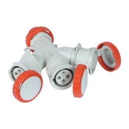 FME 73.140 ADATTATORE CEE 16A 3 PRESE 380V IP44
