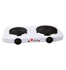FORNELLO ELETTRICO A DOPPIA PIASTRA 1500 W + 1000 W - piastra doppia
