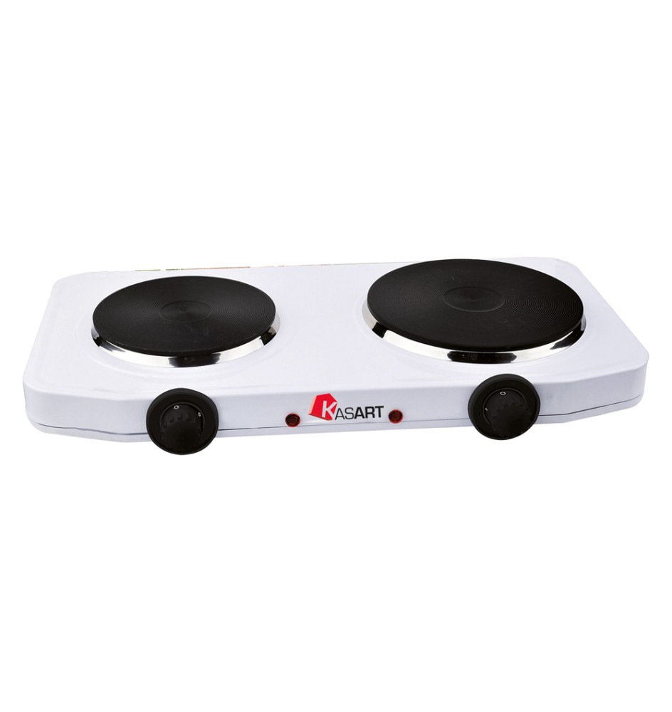 FORNELLO ELETTRICO A DOPPIA PIASTRA 1500 W + 1000 W - piastra doppia