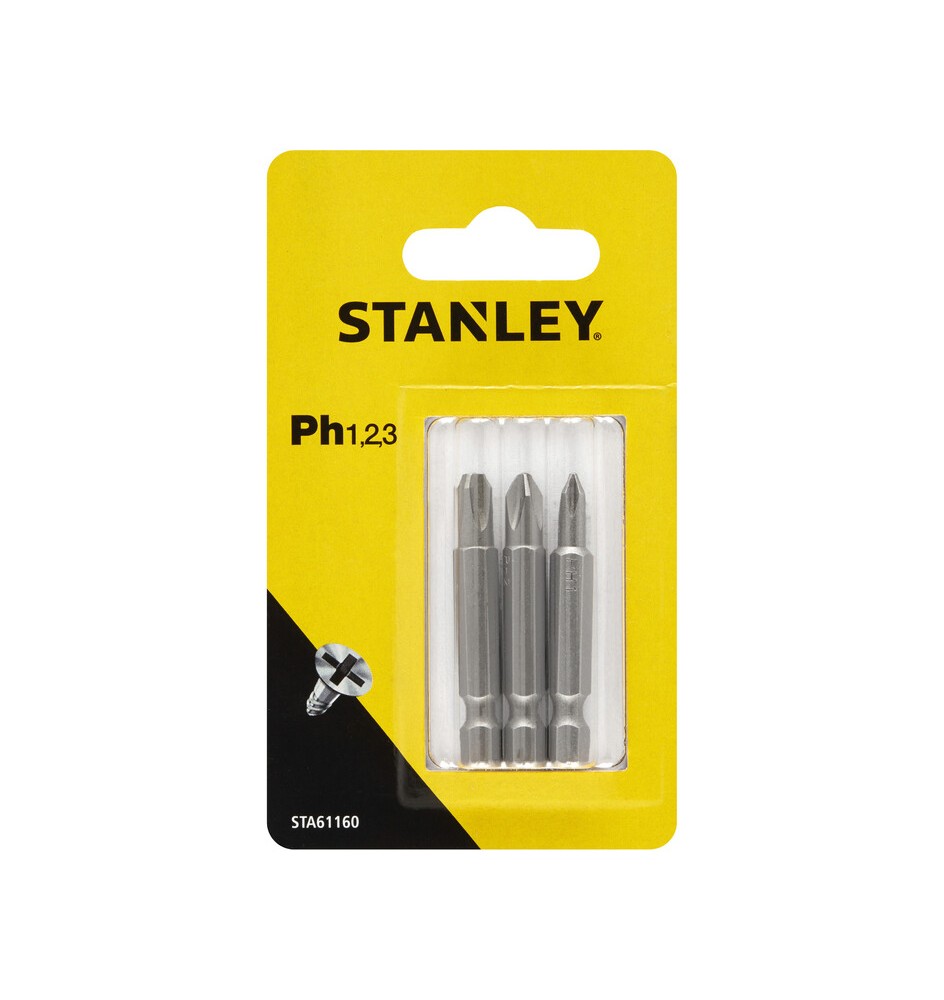 STANLEY STA61160 3 INSERTI MM.48 PH 1-2-3