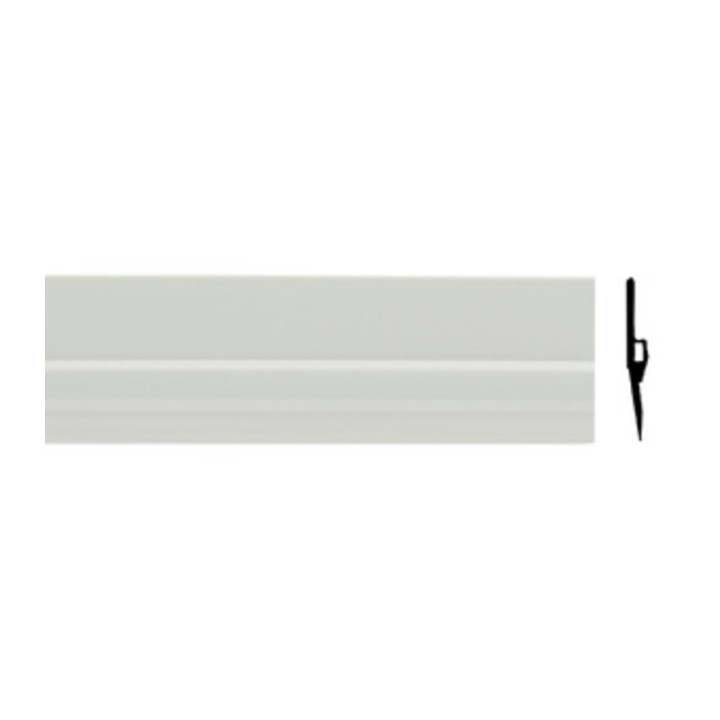 PARAPORTA RIGIDO C/PINNA IN GOMMA 1 M BIANCO
