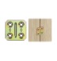PIASTRA 160 DIRITTA ACCIAIO TROPIC 50X50 MM