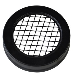 COPERCHIO CON GRIGLIA PER POSACENERE GETTACARTE colore nero