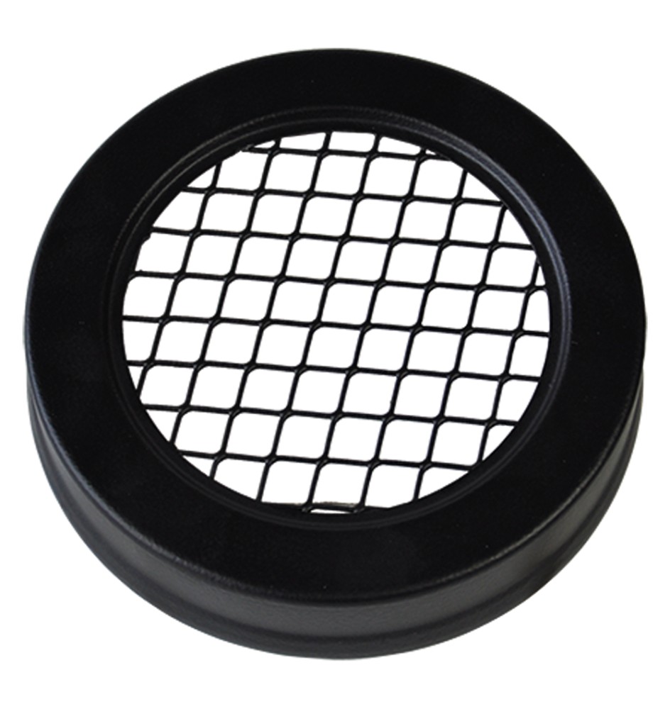 COPERCHIO CON GRIGLIA PER POSACENERE GETTACARTE colore nero