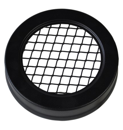 COPERCHIO CON GRIGLIA PER POSACENERE GETTACARTE colore nero