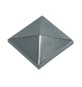 COPRIPILASTRO ACCIAIO QUADRO 120X120 MM