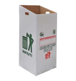 CARTONE CONTENITORE PER RACCOLTA DIFFERENZIATA cm.38 x 38 x h.90