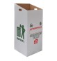 CARTONE CONTENITORE PER RACCOLTA DIFFERENZIATA cm.38 x 38 x h.90
