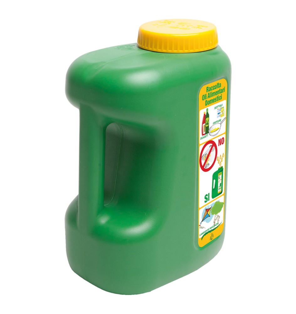 TANICA PER RECUPERO OLIO ALIMENTARE lt. 5 - cm 19 x 13 x 27