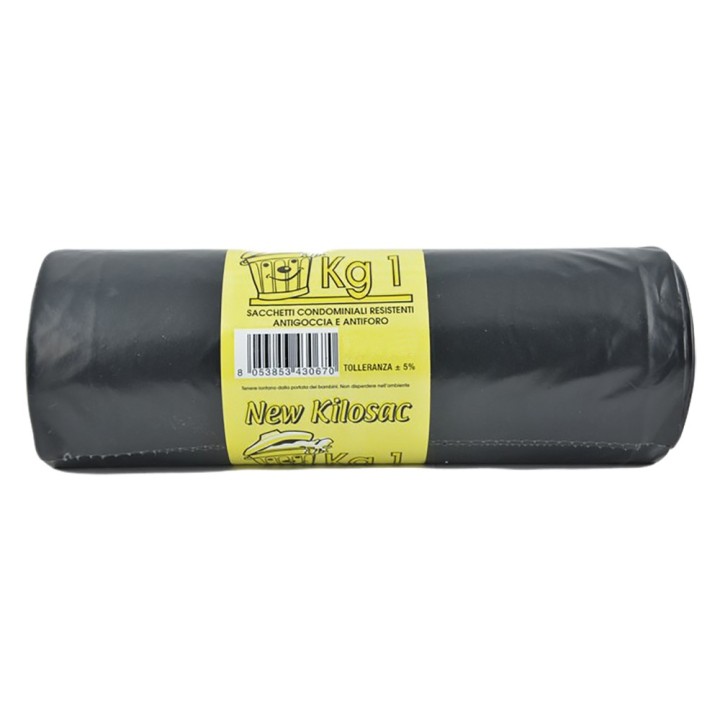 SACCHI PER NETTEZZA URBANA 'PESANTI' cm 120x130 - rt.1 kg - neri