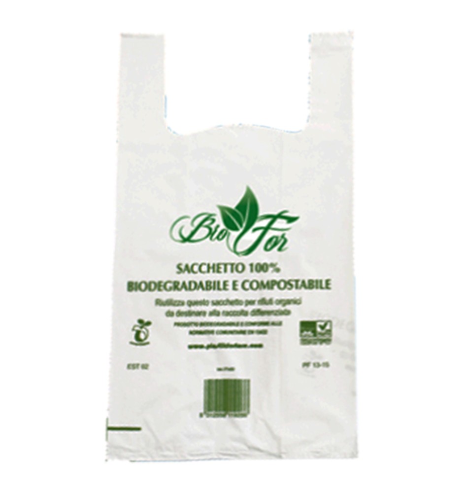 BUSTE SHOPPER COMPOSTABILI Medie gr.7,5 - 27+ 14 x 50 cf 500pz