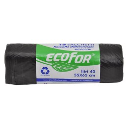 SACCHETTI PER NETTEZZA URBANA cm 55x65 - cf.15 pz - neri