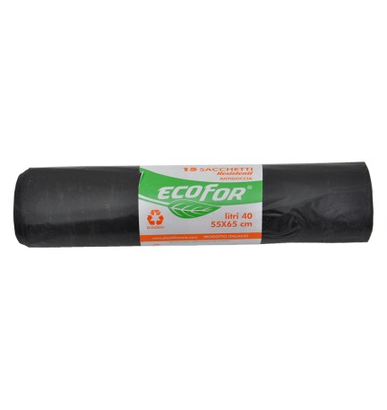 SACCHI PER NETTEZZA URBANA 'RESISTENTI' cm 90x120 - cf.5 pz - lt.150 - neri