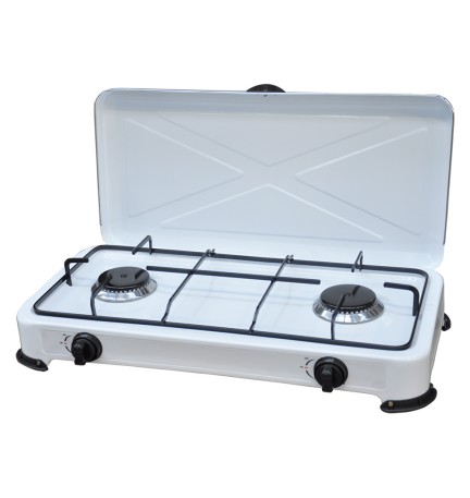 FORNELLO 2 FUOCHI A GAS GPL 'KASART' cm 58 x 28 x h.11
