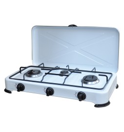 FORNELLO 3 FUOCHI A GAS GPL 'KASART' cm 58 x 28 x h.11
