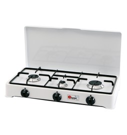 FORNELLO A GAS 3 FUOCHI mod. 5328 CGP - cm 58 x 28 x h 10
