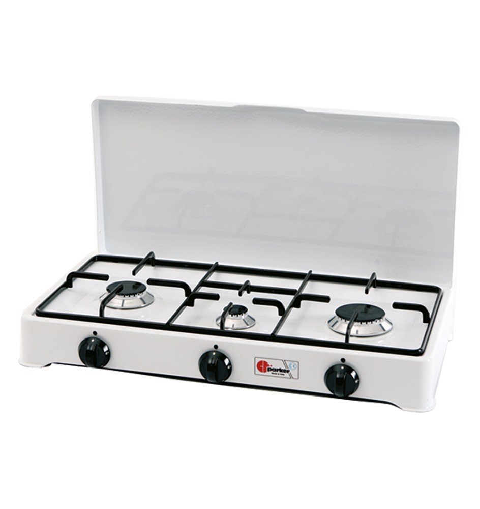 FORNELLO A GAS 3 FUOCHI mod. 5328 CGP - cm 58 x 28 x h 10