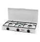 FORNELLO A GAS 3 FUOCHI mod. 5328 CGP - cm 58 x 28 x h 10