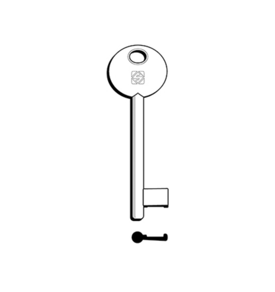 SILCA 6P3D CHIAVE PATENT PARI NICHELATA