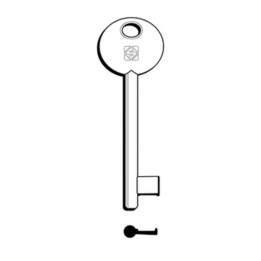 SILCA 6P2D CHIAVE PATENT PARI NICHELATA