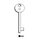 SILCA 6P2D CHIAVE PATENT PARI NICHELATA