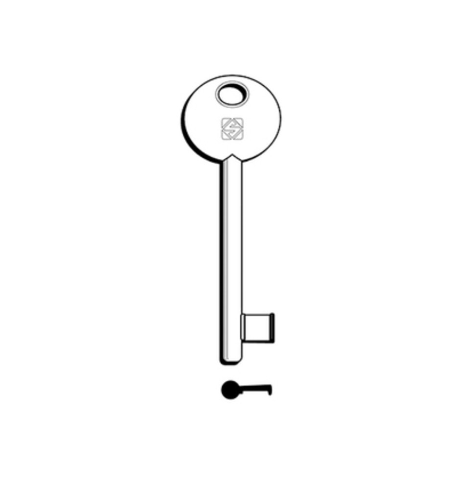 SILCA 6P2S CHIAVE PATENT DISP NICHELATA