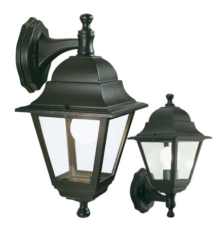 LANTERNA 'OLD' in alto - cm.37 x 18 x 20 nero