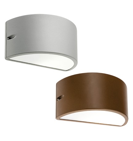 APPLIQUE 'UMBE' 60 W - cm 25 x 12 x 13 corten