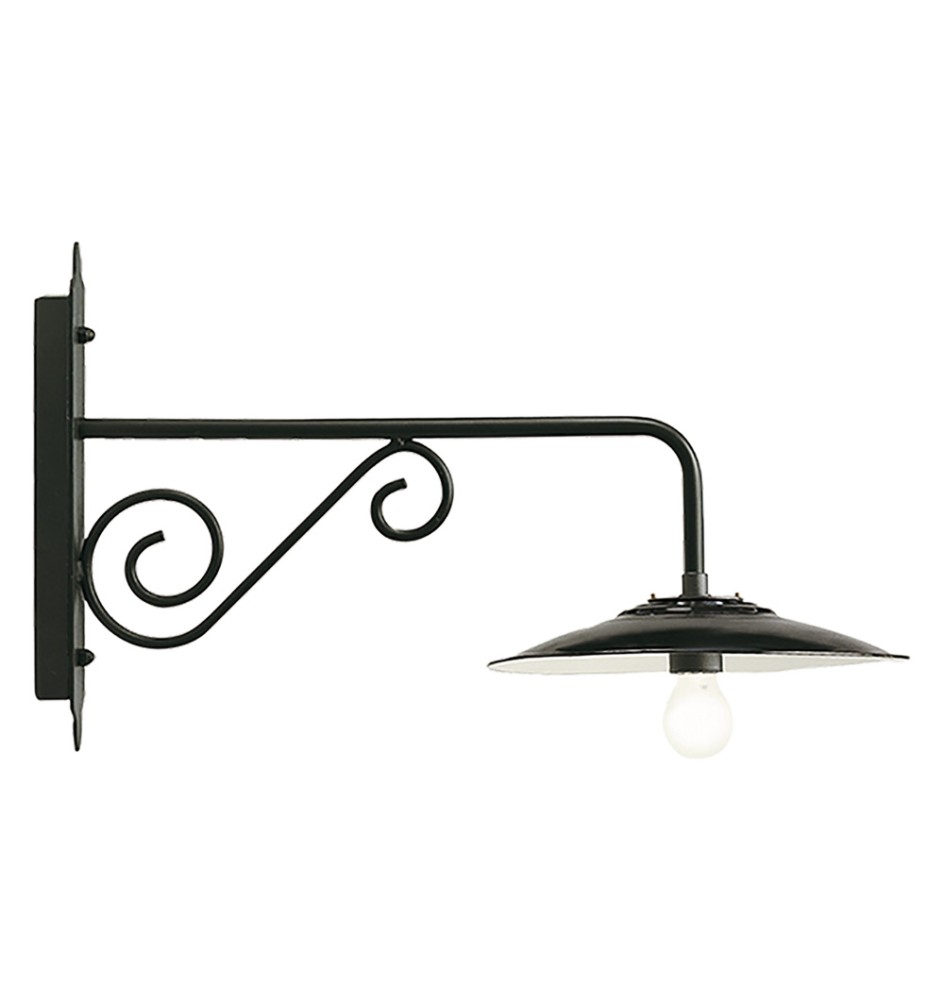 APPLIQUE LUNGA 'ANTIQUE' 25 W - cm 65 x 38 x 30 grigio
