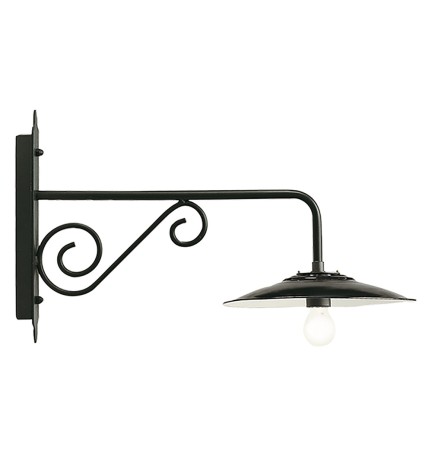 APPLIQUE LUNGA 'ANTIQUE' 25 W - cm 65 x 38 x 30 grigio