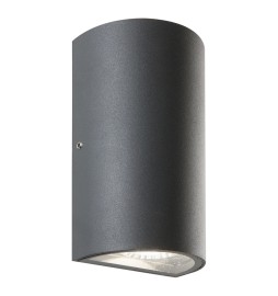 APPLIQUE DOPPIO LED 'TRUMP' 12 W 700 lumen - grigio