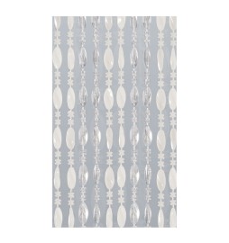 TENDA A PERLINE 0662-211 - cm. 120x230 / bianco - ghiaccio