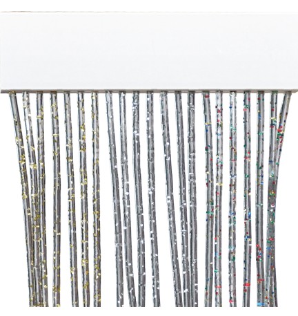 TENDA A CORDONCINO 'BRILLIANT' cm 140 x 240 - argento